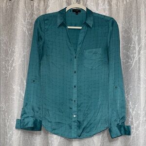 Teal Button-Up Shirt